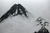 世界最長絵画にチャレンジNo.6「平和への願い（松富士図）」