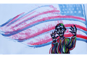世界最長絵画にチャレンジNo.11「平和への願い（イラク戦争/傷ついた子供たち２）」